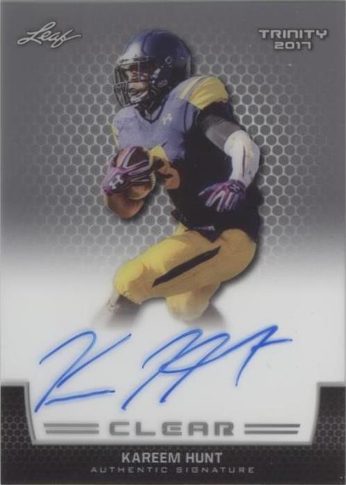 2017 Leaf Trinity Kareem Hunt #CA-KH1