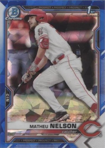2021 Bowman Chrome Draft Sapphire Edition - Matheu Nelson #BDC-103