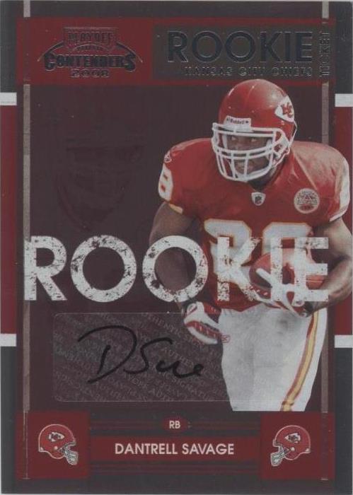 2008 Playoff Contenders Dantrell Savage #121