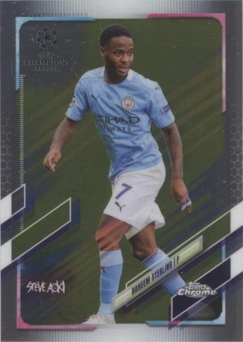 2020-21 Topps Chrome X Steve Aoki UCL Raheem Sterling #76