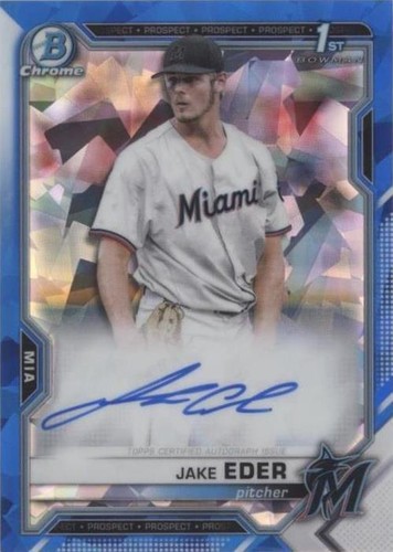 2021 Bowman Sapphire Edition - Jake Eder #BSPA-JE
