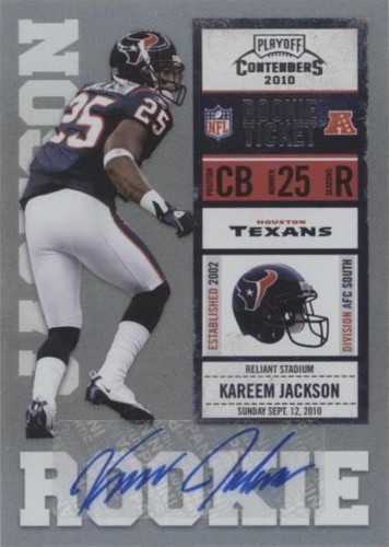 2010 Playoff Contenders Kareem Jackson #157