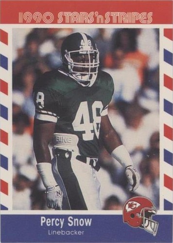 1990 Fleer Stars 'n Stripes Percy Snow #88