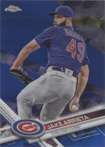 2017 Topps Chrome Sapphire Edition - Jake Arrieta #528