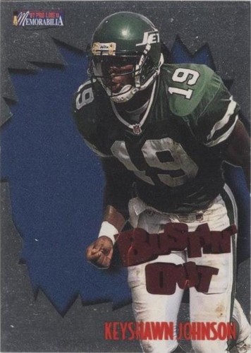 1997 Pro Line II Memorabilia Keyshawn Johnson #B13