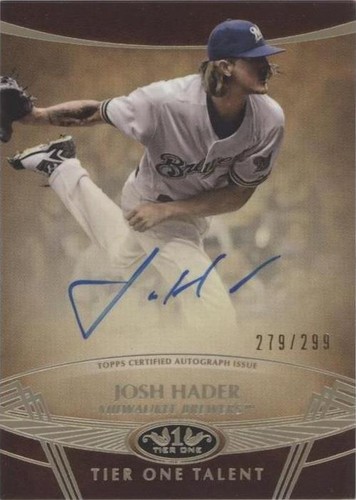 2019 Topps Tier One - Josh Hader #TTA-JH