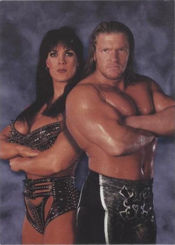 1999 Comic Images WWF SmackDown! - Chyna Triple H #47