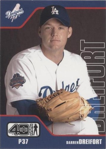 2002 Upper Deck 40 Man - Darren Dreifort #703