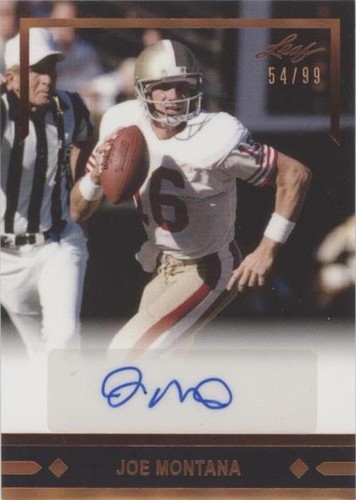2021 Leaf Memories Joe Montana #GLR-JM2