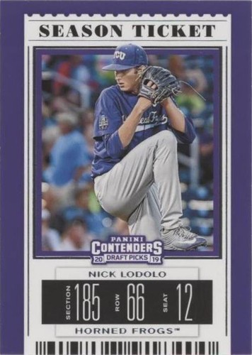 2019 Panini Contenders Draft Picks - Nick Lodolo #20