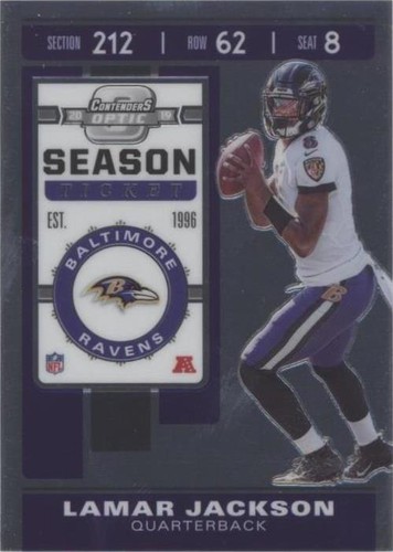 Lamar Jackson 2024 Contenders Optic Case Hit Superstar Clr