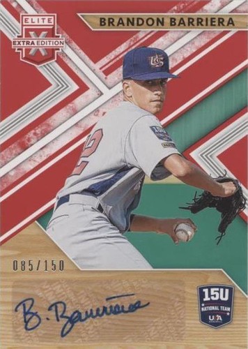 2019 Panini Elite Extra Edition - Brandon Barriera #15U-BB
