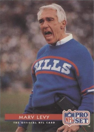 1992 Pro Set Marv Levy #108