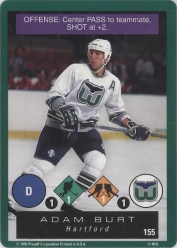 1995-96 Playoff One on One Challenge - Adam Burt #155