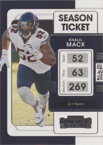 2021 Panini Contenders Khalil Mack #16
