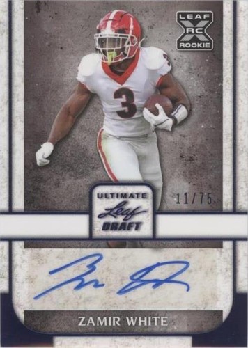 2022 Leaf Ultimate Draft Zamir White #BA-ZW1