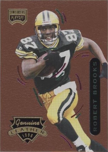 1996 Playoff Contenders Leather Robert Brooks #52