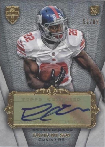 2012 Topps Supreme David Wilson #SRA-DW