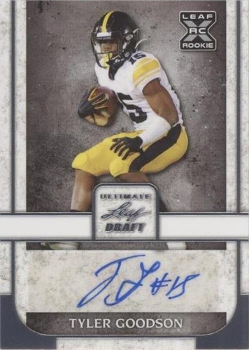 2022 Leaf Ultimate Draft Tyler Goodson #BA-TG1