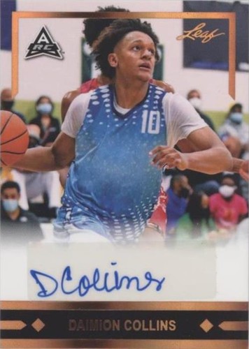 2021-22 Leaf Memories - Daimion Collins #GLR-DC1