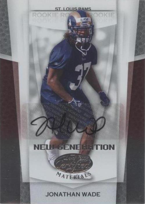 2007 Leaf Certified Materials Jonathan Wade #196