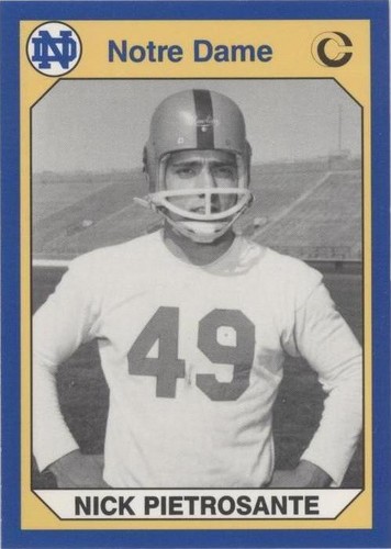 1990 Collegiate Collection University of Notre Dame Nick Pietrosante #157