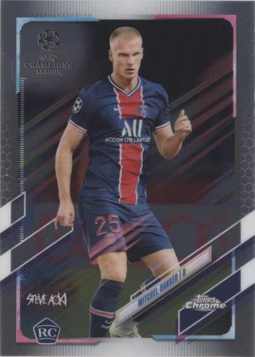 2020-21 Topps Chrome X Steve Aoki UCL Mitchel Bakker #51