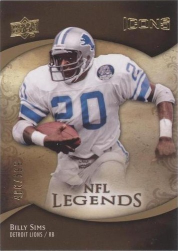 2009 Upper Deck Icons Billy Sims #195