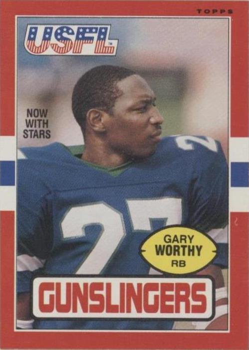 1985 Topps USFL Gary Worthy #121