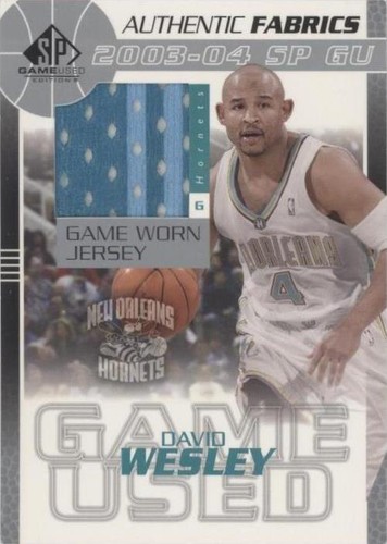 2003-04 SP Game Used - David Wesley #DW-J