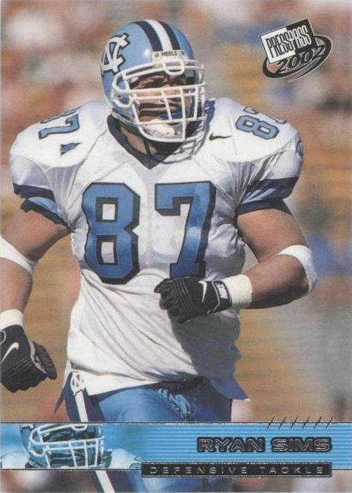 2002 Press Pass Ryan Sims #43