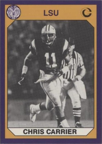 1990 Collegiate Collection LSU Tigers Chris Carrier #16
