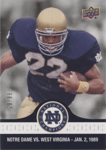 2017 Upper Deck Notre Dame 1988 Championship Anthony Johnson #92