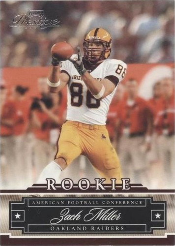 2007 Playoff Prestige Zach Miller #177