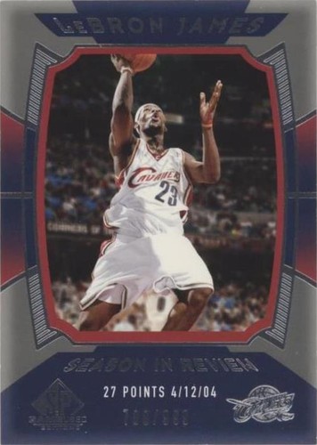2004-05 SP Game Used - LeBron James #159