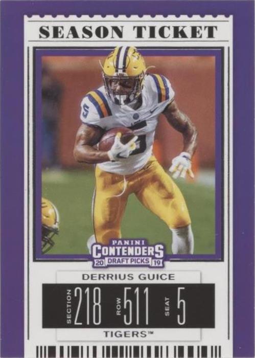 2019 Panini Contenders Draft Picks Derrius Guice #32