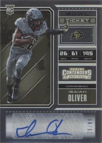 2018 Panini Contenders Draft Picks Isaiah Oliver #247