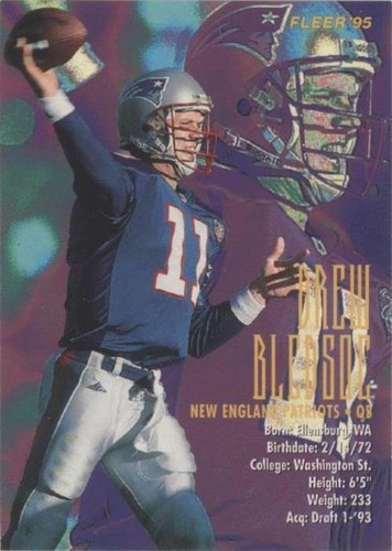 1995 Fleer Shell FACT Drew Bledsoe #21