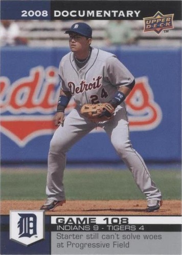 2008 Upper Deck Documentary - Miguel Cabrera #3212