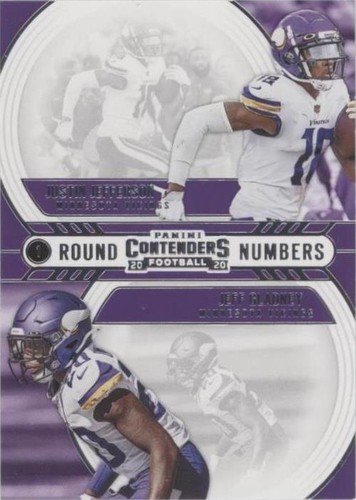 2020 Panini Contenders Jeff Gladney Justin Jefferson #RN-JG