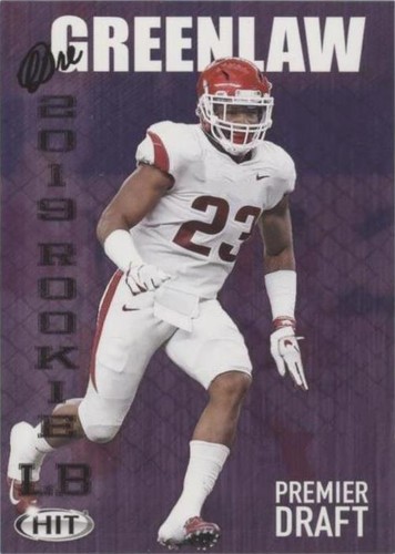 2019 Sage Hit Premier Draft Dre Greenlaw #42
