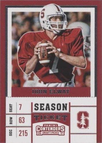 2017 Panini Contenders Draft Picks John Elway #53