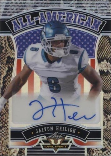 2022 Leaf Valiant Jaivon Heiligh #AA-JH1