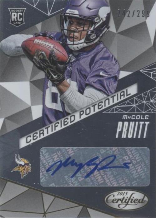 2015 Panini Certified MyCole Pruitt #CP-MY