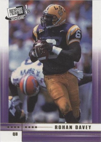 2002 Press Pass JE Rohan Davey #FD41