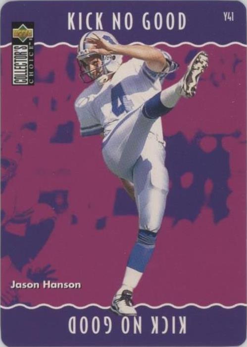 1996 Upper Deck Collector's Choice Update Jason Hanson #Y41