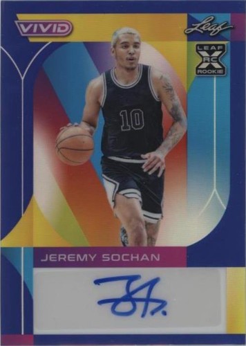 2022-23 Leaf Vivid - Jeremy Sochan #BA-JS1