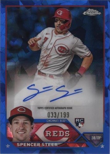 2023 Topps Chrome Update Series Sapphire Edition - Spencer Steer #USA-SS
