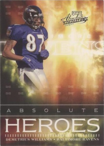 2007 Playoff Absolute Memorabilia Demetrius Williams #AH-13