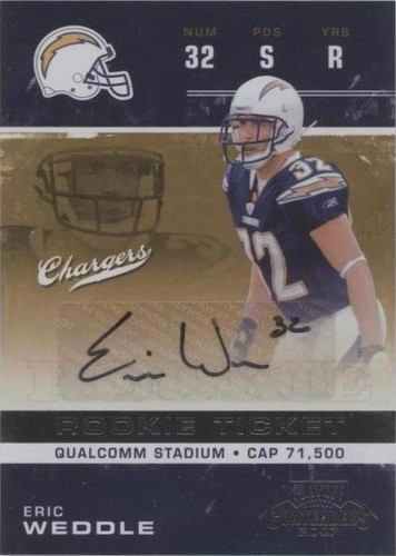2007 Playoff Contenders Eric Weddle #148